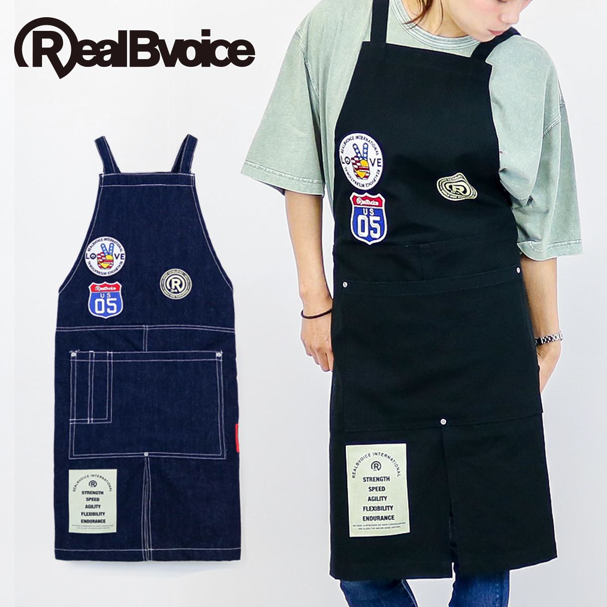 REAL B VOICE PATCH CROSS APRON リアル ビー ボイス パッチ クロス エプロン