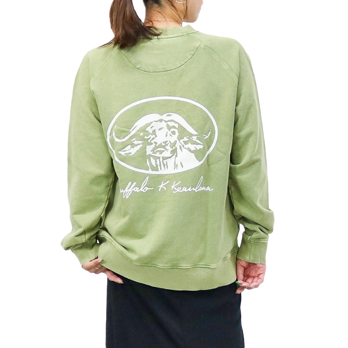 BUFFALO PIGMENT CREW SWEAT バッファロー ピグメント クルー スウェット