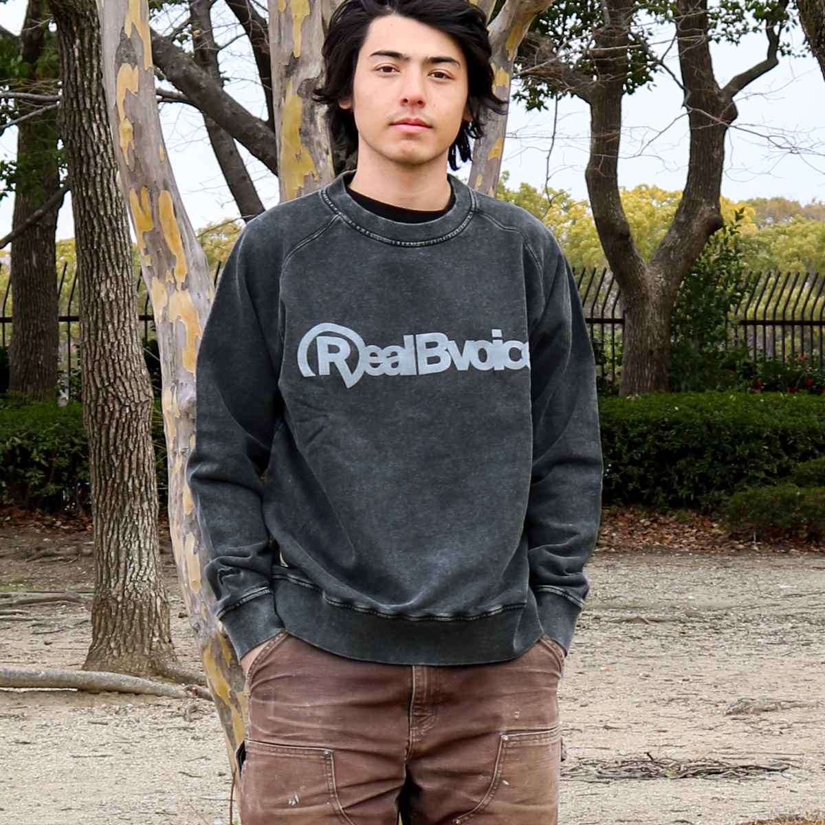 REAL B VOICE PIGMENT CREW SWEAT リアルビーボイス ピグメント クルー スウェット