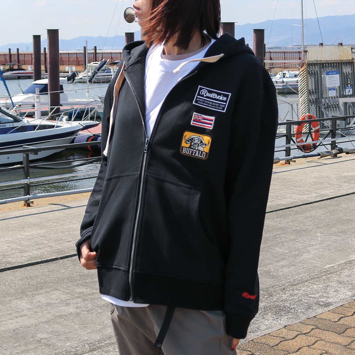 RBV PATCH LOGO ZIP PARKA RBV パッチ ロゴ ジップ パーカー