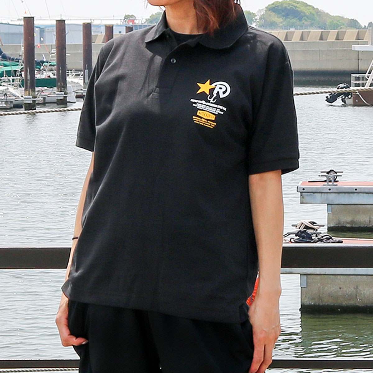 RBV FISHING OFFICIAL DRY POLO SHIRT RBV フィッシング オフィシャル ドライ ポロ シャツ