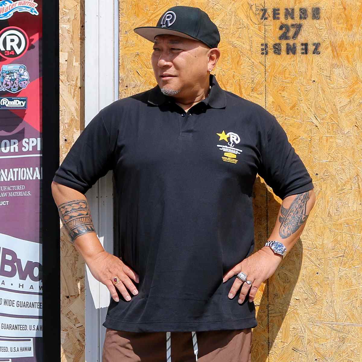 RBV FISHING OFFICIAL DRY POLO SHIRT RBV フィッシング オフィシャル ドライ ポロ シャツ