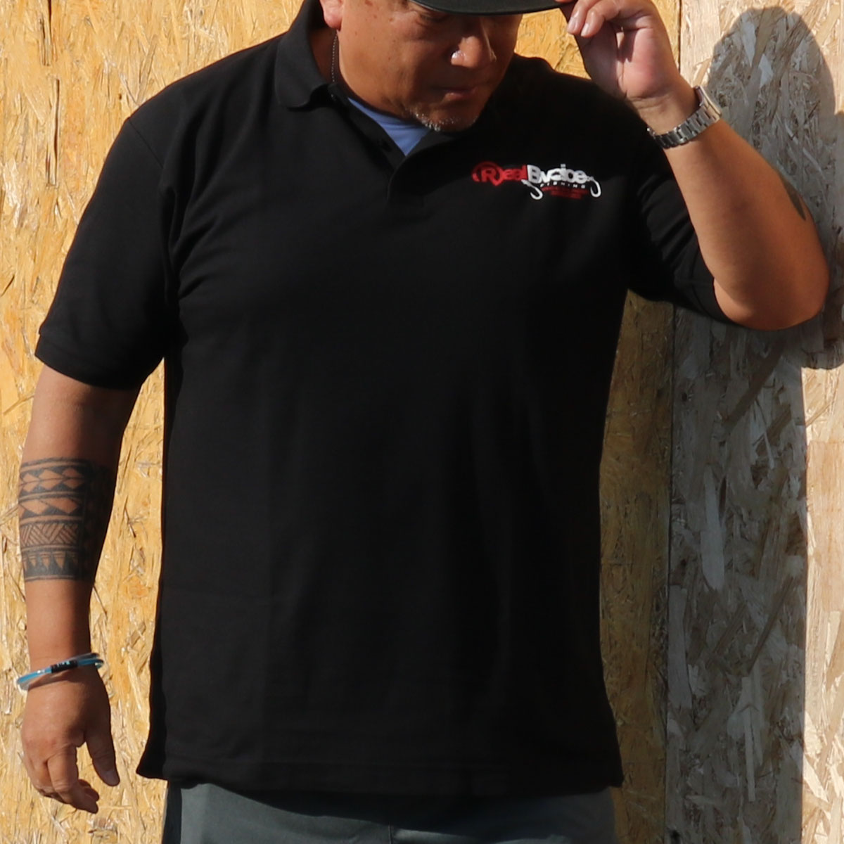 RealBvoice リアルビーボイス FISHING REALBVOICE OFFICAL POLO SHIRT BIG SIZEリアルビーボイス オフィシャル ポロ シャツ