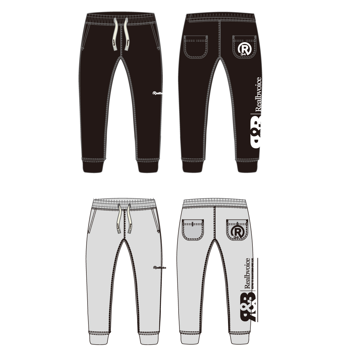 R&B SWEAT PANTS R&B スウェット パンツ