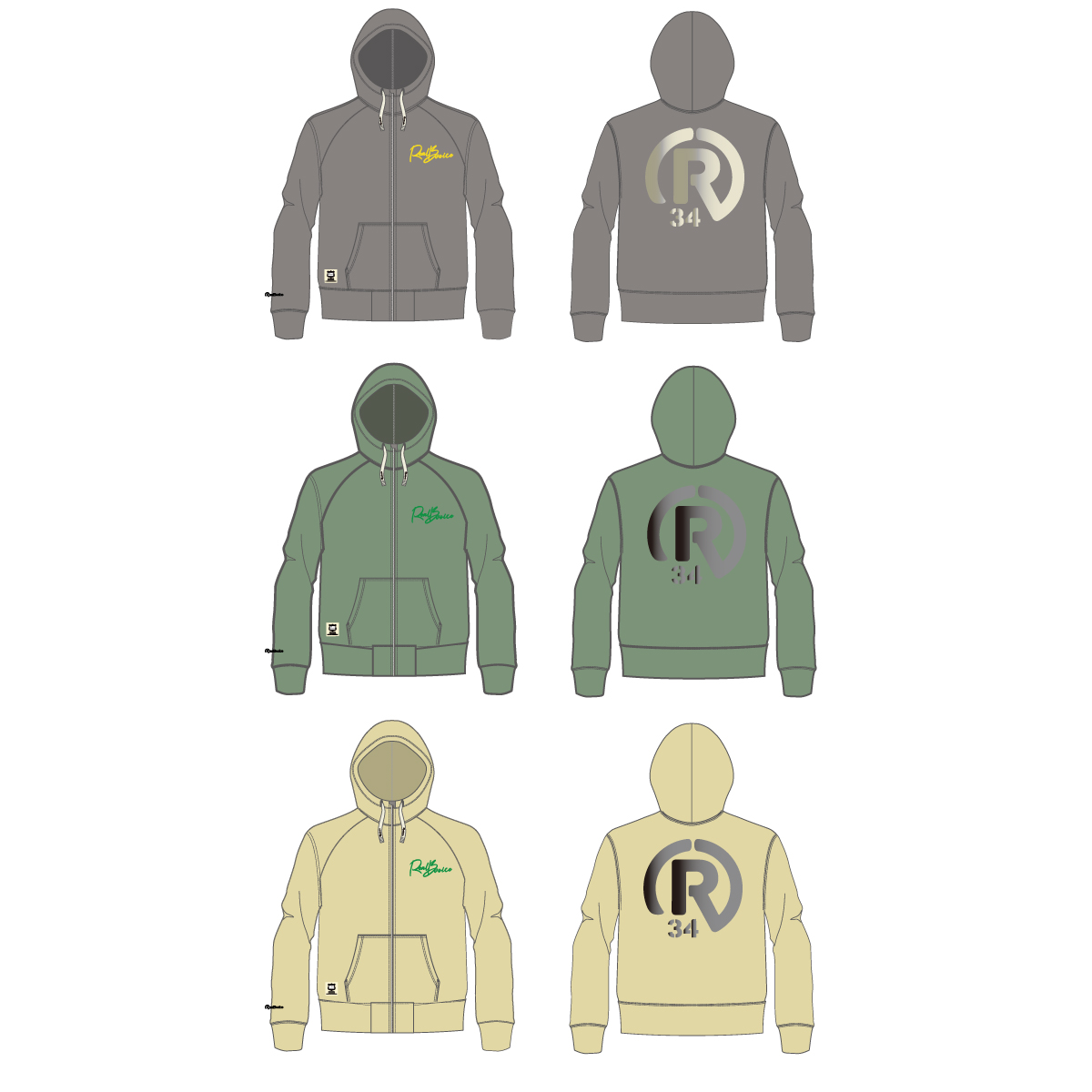 R SPRAY PIGMENT ZIP PARKA R スプレー ピグメント ジップ パーカー