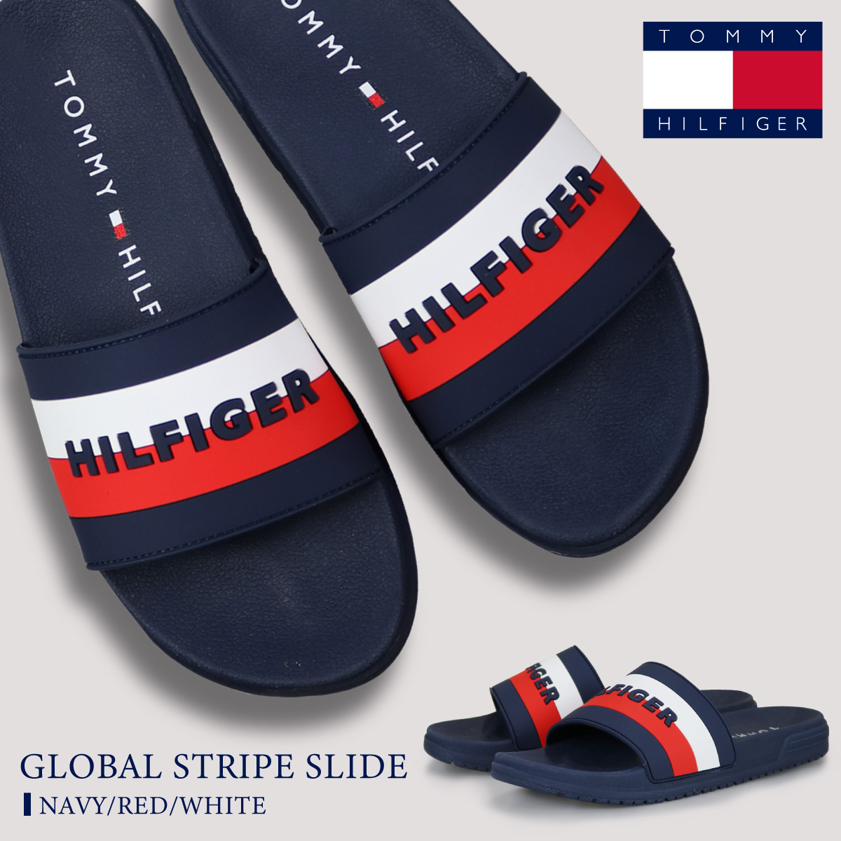 GLOBAL STRIPE SLIDE グローバル ストライプ スライド  【SALE】  20％OFF